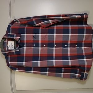 AE plaid button up